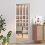 Vidaxx Innentür 76x201,5 cm ESG-Glas und Aluminium weiß