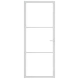 VidaXL Innentür 83x201,5 cm ESG-Glas und Aluminium weiß