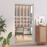 VidaXL Innentür 102,5 x 201,5 cm ESG-Glas und weißes Aluminium