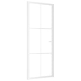 VidaXL Innentür 83x201,5 cm ESG-Glas und Aluminium weiß