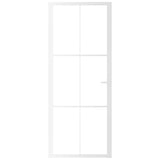 VidaXL Innentür 83x201,5 cm ESG-Glas und Aluminium weiß