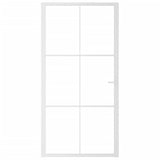 VidaXL Innentür 102,5 x 201,5 cm ESG-Glas und weißes Aluminium