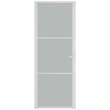 Vidaxx Innentür 76x201,5 cm Milchglas und Aluminium weiß