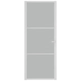 VIDAXL Innenür 83x201,5 cm Mattglas und Aluminium weiß