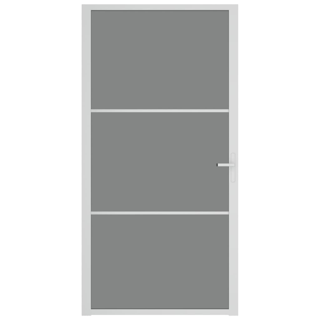 VidaXL Innentür 102,5 x 201,5 cm ESG-Glas und weißes Aluminium