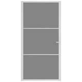 VidaXL Innentür 102,5 x 201,5 cm ESG-Glas und weißes Aluminium