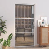 VidaXL Innentür 102,5 x 201,5 cm ESG-Glas und weißes Aluminium