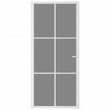 Vidaxx Innentür 93x201,5 cm ESG-Glas und Aluminium weiß