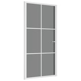 VidaXL Innentür 102,5 x 201,5 cm ESG-Glas und weißes Aluminium