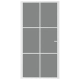 VidaXL Innentür 102,5 x 201,5 cm ESG-Glas und weißes Aluminium