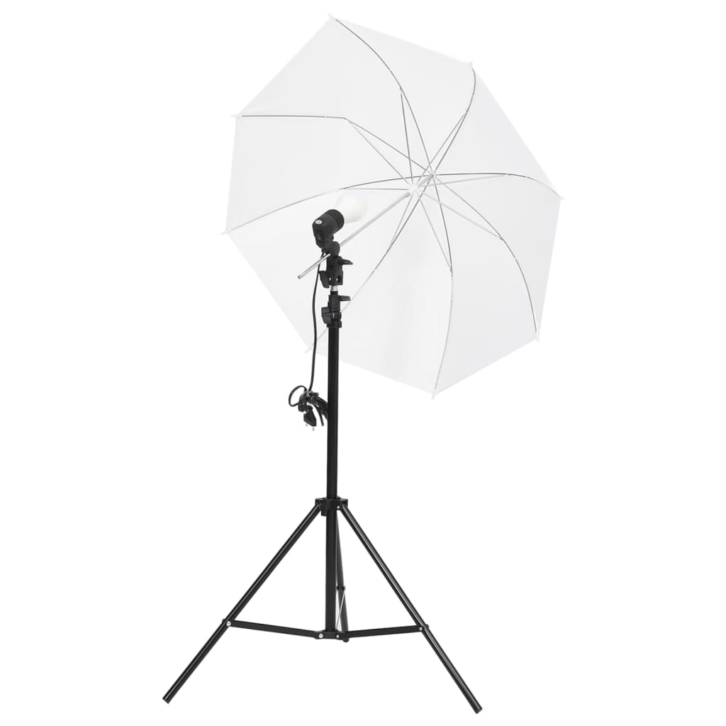 VidaXL Fotostudio-Set mit Beleuchtungsset Hintergrund und Reflektor