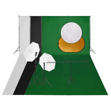Vidaxl Photo Studio Set mit Beleuchtungssatz Hintergrund und Reflektor