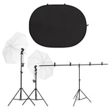 Vidaxl Photo Studio Set mit Beleuchtungsset und Hintergrundbildschirm