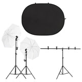 Vidaxl Photo Studio Set mit Beleuchtungsset und Hintergrundbildschirm