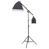 VidaXL Fotostudio-Set mit Beleuchtungsset und Hintergrundleinwand
