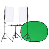 Vidaxl Photo Studio Set mit Beleuchtungsset und Hintergrundbildschirm