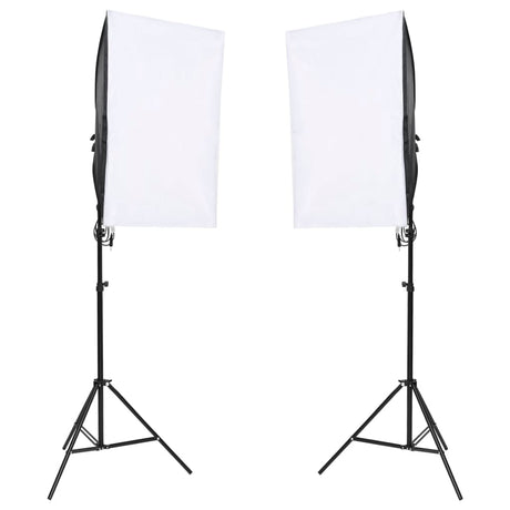 VidaXL Fotostudio-Set mit Lichtset, Hintergrundleinwand und Reflektor