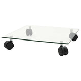 Vidaxx Pflanzenroller 4 Stück quadratisch 35x35 cm Hartglas