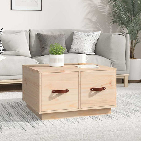 Vidaxl salontafel 60x53x35 cm massief grenenhout