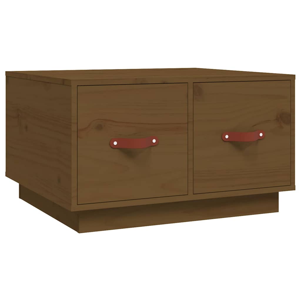 Vidaxl salontafel 60x53x35 cm massief grenenhout honingbruin