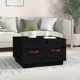 Vidaxl salontafel 60x53x35 cm massief grenenhout zwart