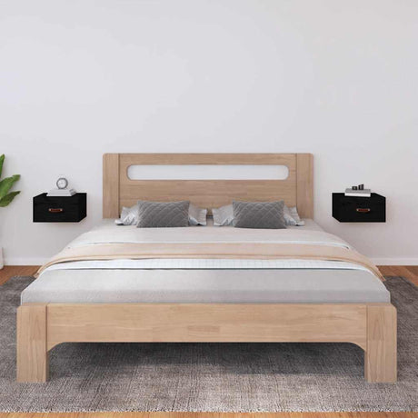 Vidaxl nachtkastjes 2 st wandgemonteerd 40x29,5x22 cm zwart