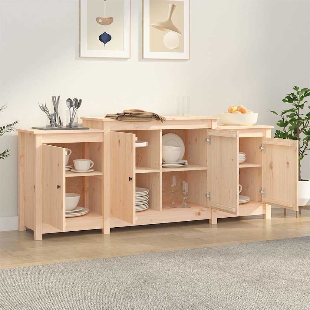 Vidaxl dressoir 164x37x68 cm massief grenenhout