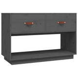 Vidaxl tv-meubel 90x40x60 cm massief grenenhout grijs