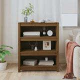 Vidaxl boekenkast 80x35x97 cm massief grenenhout honingbruin