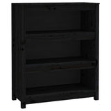 Vidaxl boekenkast 80x35x97 cm massief grenenhout zwart