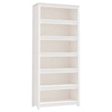 Vidaxl boekenkast 80x35x183 cm massief grenenhout wit