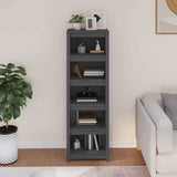 Vidaxl boekenkast 50x35x154 cm massief grenenhout grijs