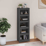 Vidaxl boekenkast 50x35x154 cm massief grenenhout grijs