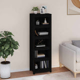 Vidaxl boekenkast 50x35x154 cm massief grenenhout zwart