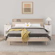 Vidaxl nachtkastjes 2 st 40x35x61,5 cm massief grenenhout wit