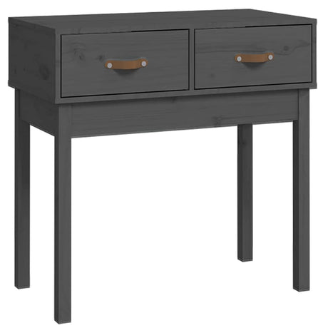 Vidaxl wandtafel 76,5x40x75 cm massief grenenhout grijs