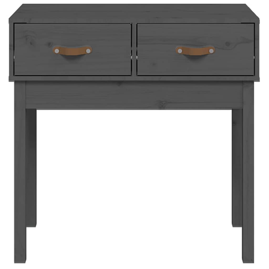 Vidaxl wandtafel 76,5x40x75 cm massief grenenhout grijs