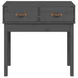 Vidaxl wandtafel 76,5x40x75 cm massief grenenhout grijs