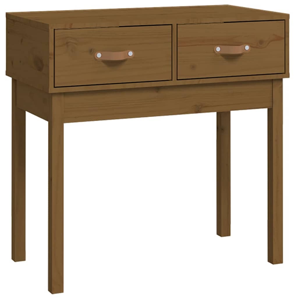 Vidaxl wandtafel 76,5x40x75 cm massief grenenhout honingbruin