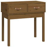 Vidaxl wandtafel 76,5x40x75 cm massief grenenhout honingbruin