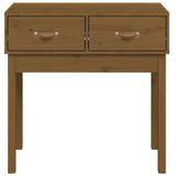 Vidaxl wandtafel 76,5x40x75 cm massief grenenhout honingbruin