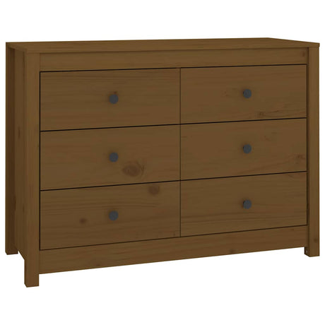 Vidaxl dressoir 100x40x72 cm massief grenenhout honingbruin