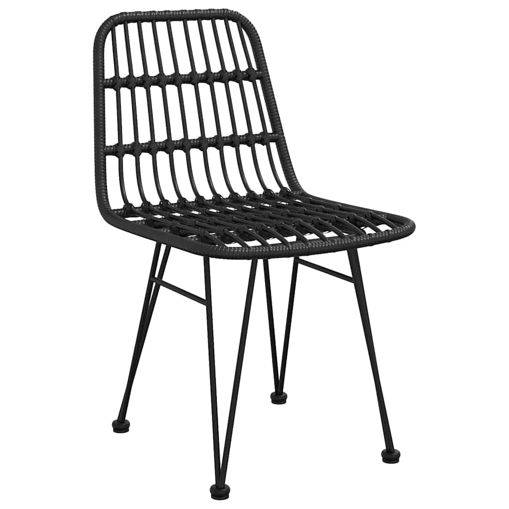 Vidaxl tuinstoelen 2 st 48x62 84 cm pe rattan zwart