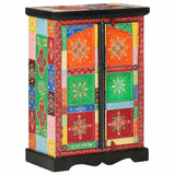 Vidaxl kast handgeschilderd met deuren 53x30x75 cm massief mangohout