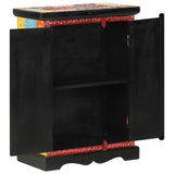 Vidaxl kast handgeschilderd met deuren 53x30x75 cm massief mangohout