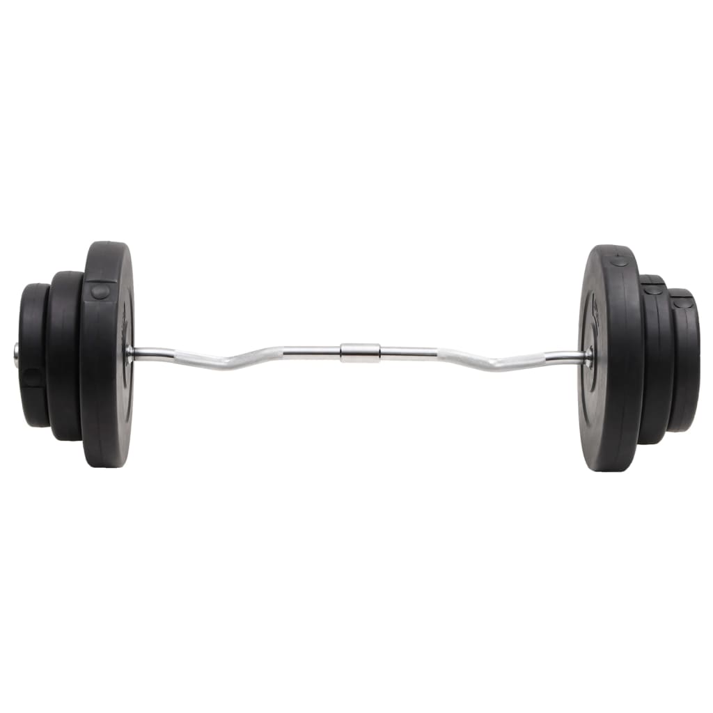 VidaXL gebogene Hantel mit Gewichten 60 kg