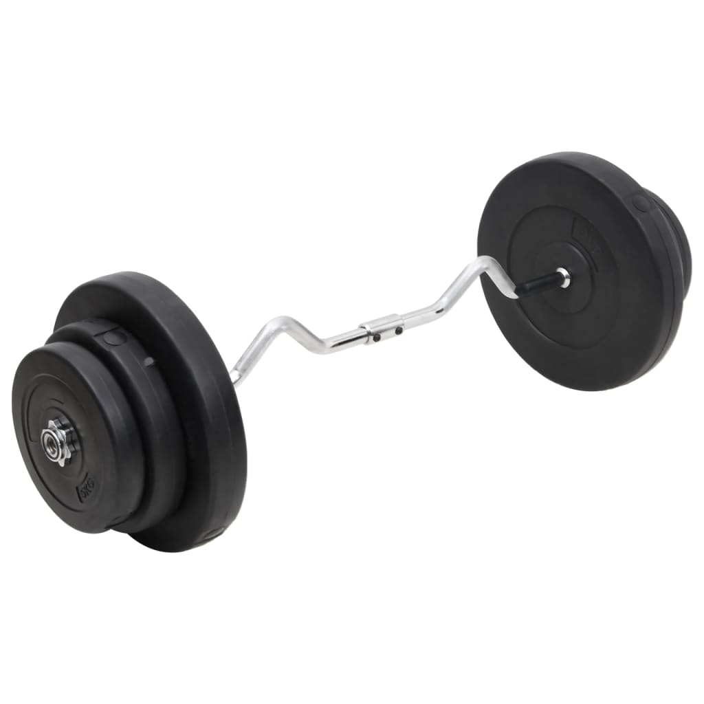 VidaXL gebogene Hantel mit Gewichten 60 kg