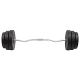 VidaXL gebogene Hantel mit Gewichten 90 kg