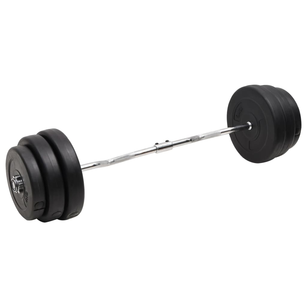 VidaXL gebogene Hantel mit Gewichten 90 kg
