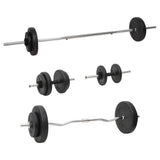 Vidaxl Halkerset mit Gewichten 60 kg